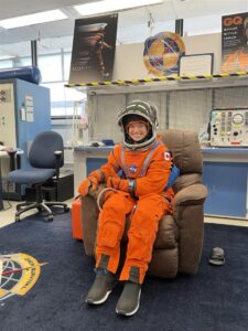 Astronaut Jenni Gibbons suit fitting